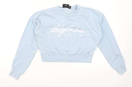 Lilly Lane Womens Blue   Pullover Jumper Size S