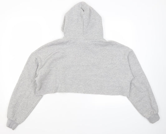 Young Mode Womens Grey   Pullover Hoodie Size S