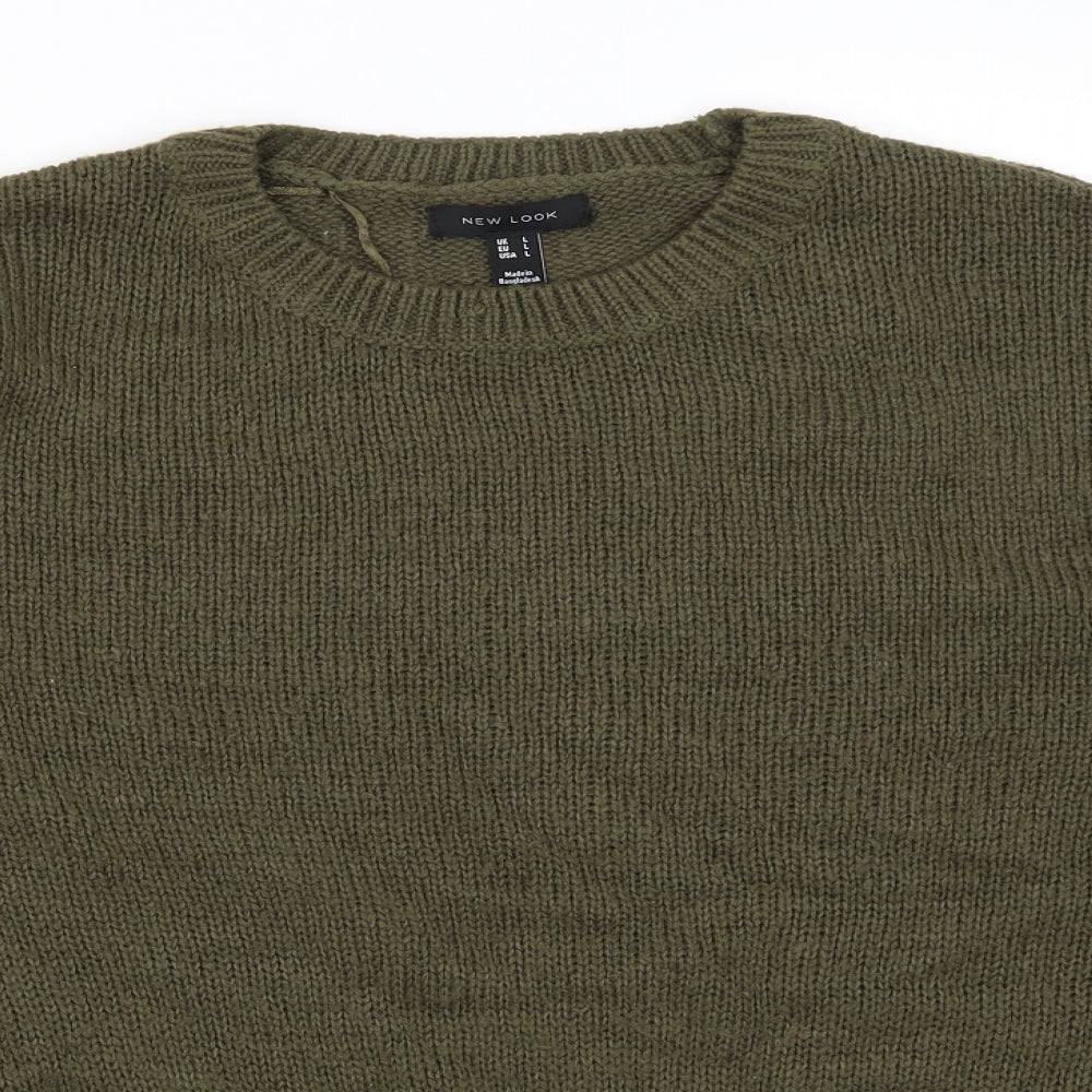 New Look Womens Green   Pullover Jumper Size L