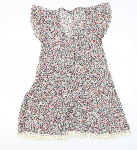 Vie Nocturne Womens Beige Floral  A-Line  Size S