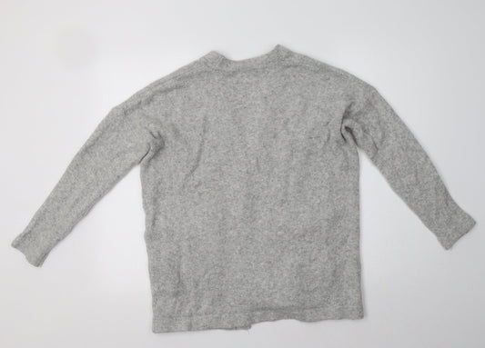 H&M Womens Grey   Cardigan Jumper Size S