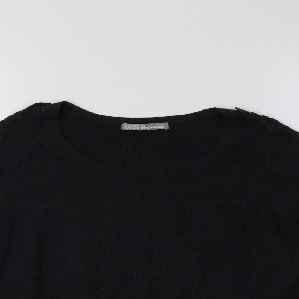 M&S Womens Grey   Pullover Jumper Size 12
