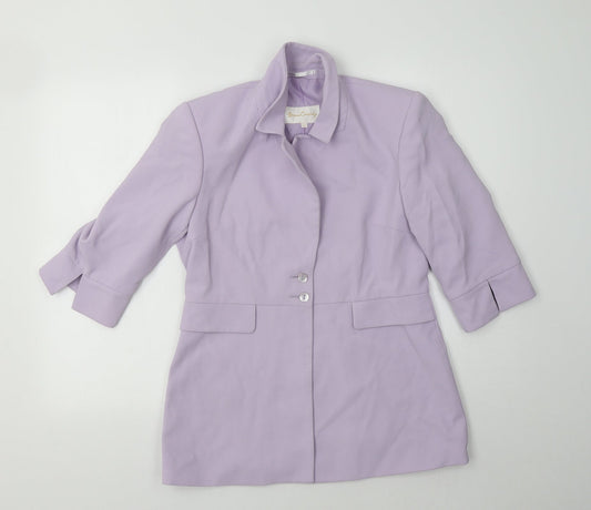Miss Cassidy Womens Purple   Jacket Blazer Size 10