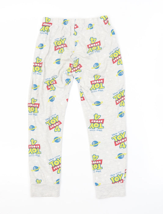 Preworn Boys Grey Spotted   Pyjama Pants Size 5 Years  - TOY STORY