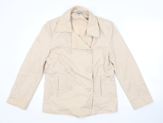 ALIBI Womens Beige   Pea Coat Coat Size 16