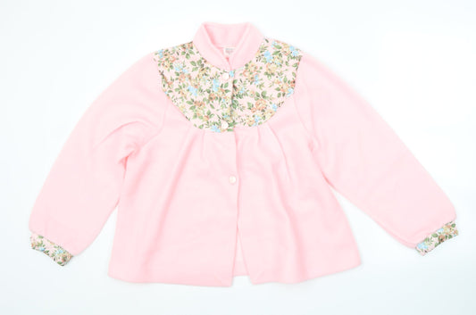 Preworn Womens Pink Floral  Jacket  Size 12