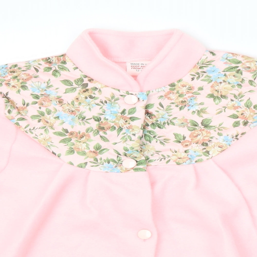 Preworn Womens Pink Floral  Jacket  Size 12