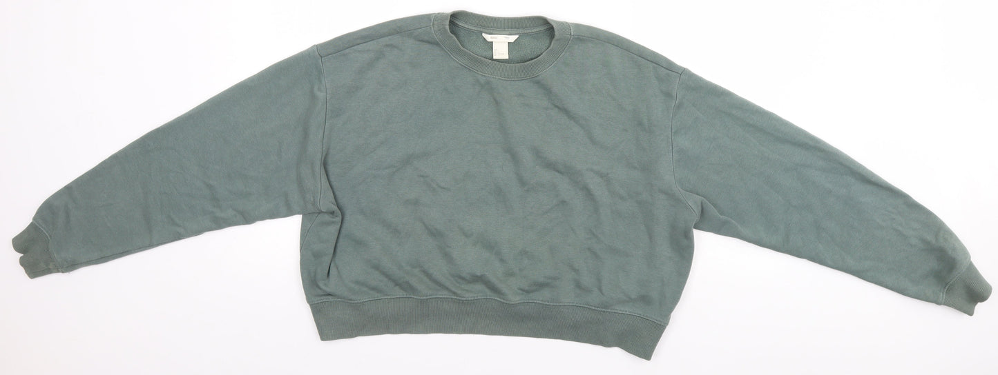 H&M Womens Green   Pullover Jumper Size 14