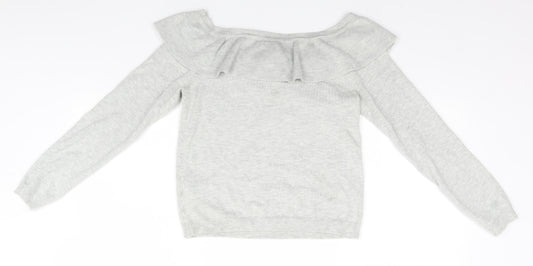 Divided Womens Grey   Full Zip Jumper Size S