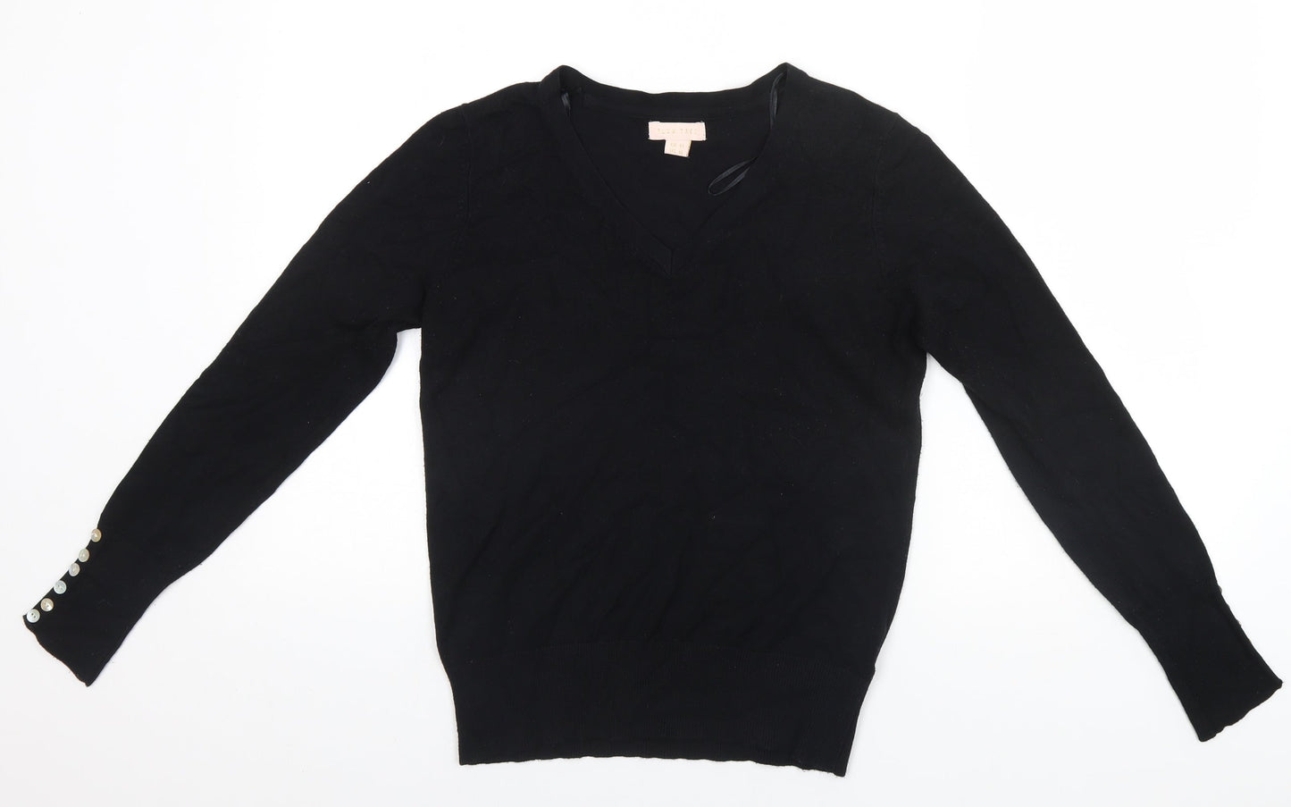 Plum Tree Womens Black   Pullover Jumper Size 12