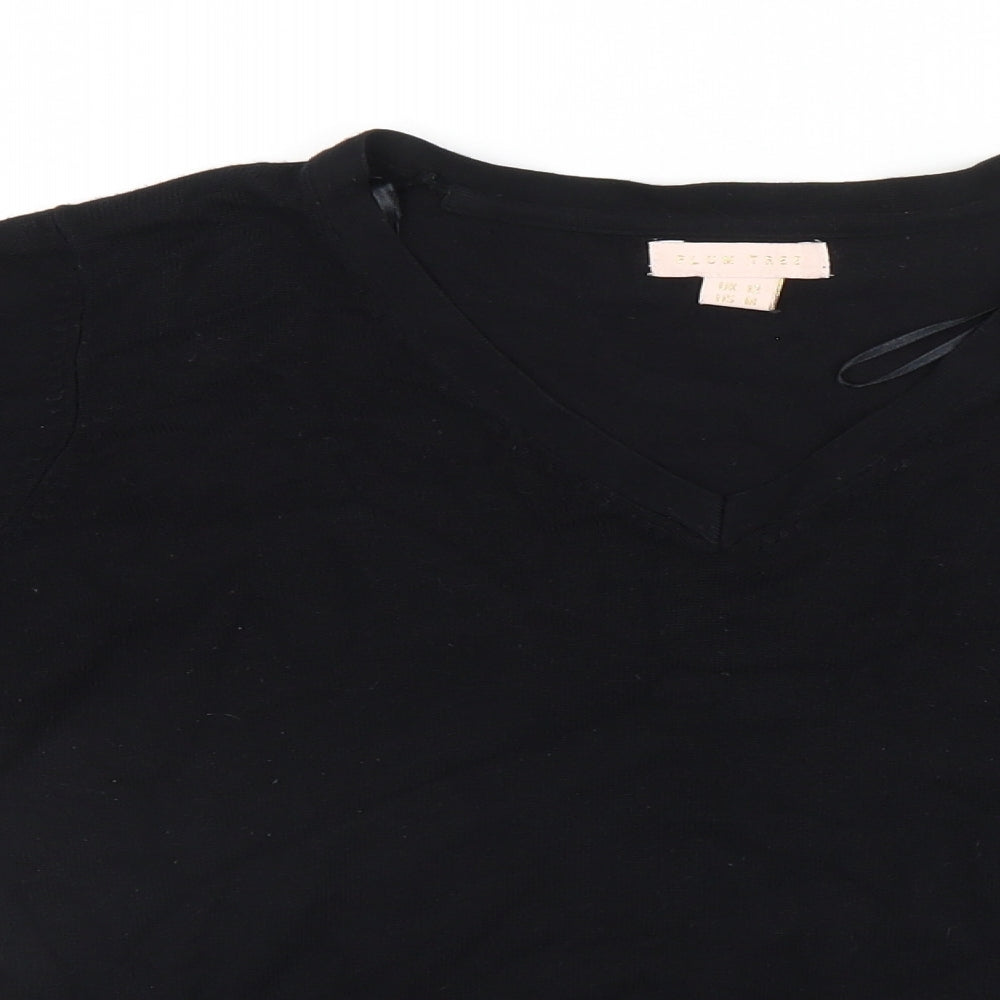 Plum Tree Womens Black   Pullover Jumper Size 12