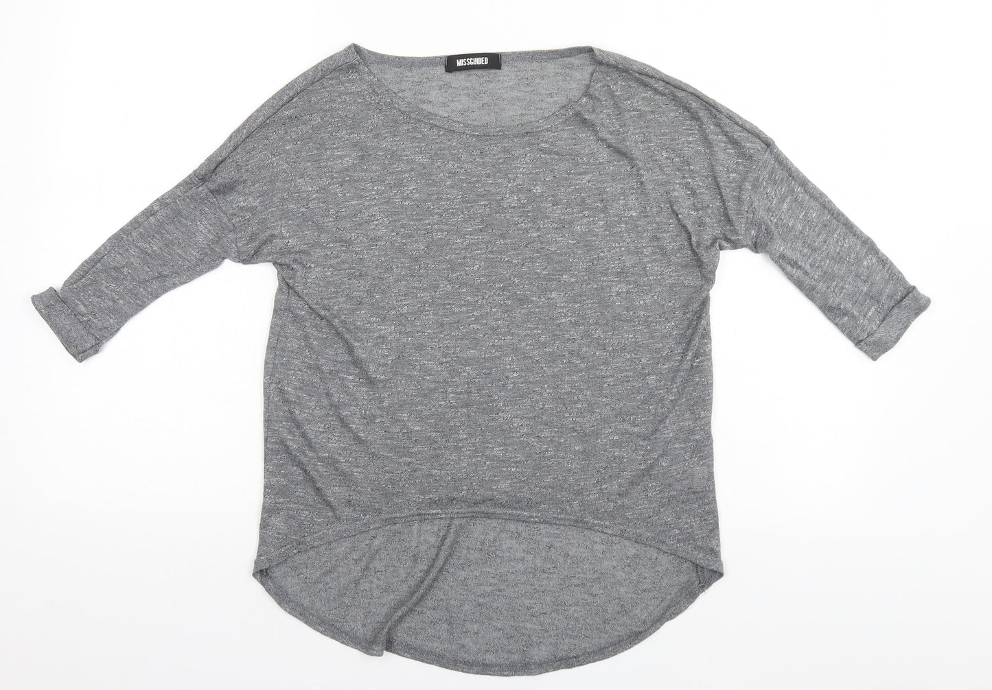 Missguided Womens Silver   Basic Polo Size M
