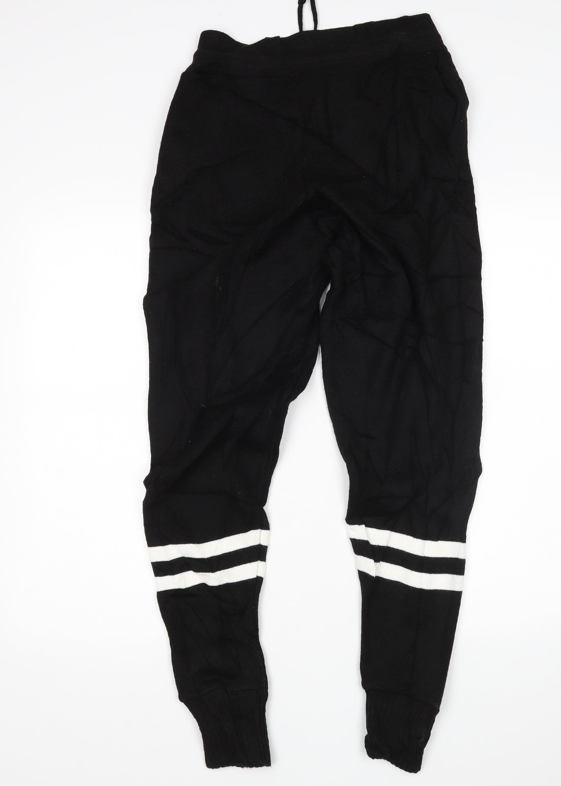 PRETTYLITTLETHING Womens Black   Sweatpants Trousers Size M L29 in