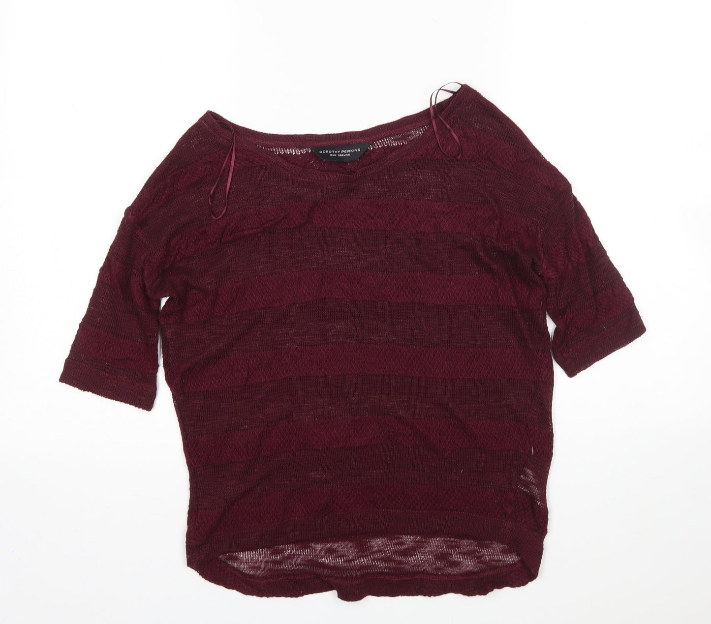 Dorothy Perkins Womens Purple   Pullover Jumper Size 10