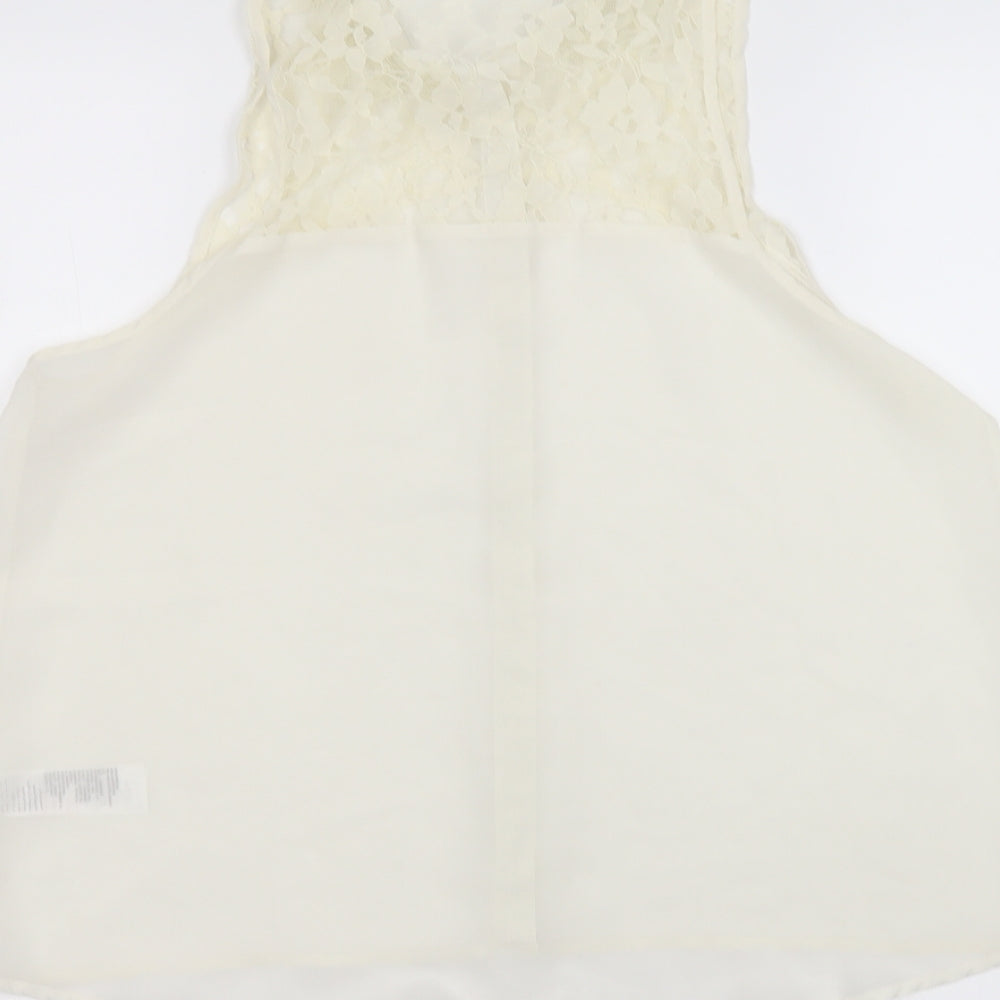 New Look Womens White   Basic Button-Up Size 12