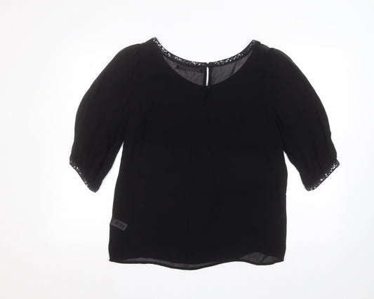 NEXT Womens Black   Basic Blouse Size 10