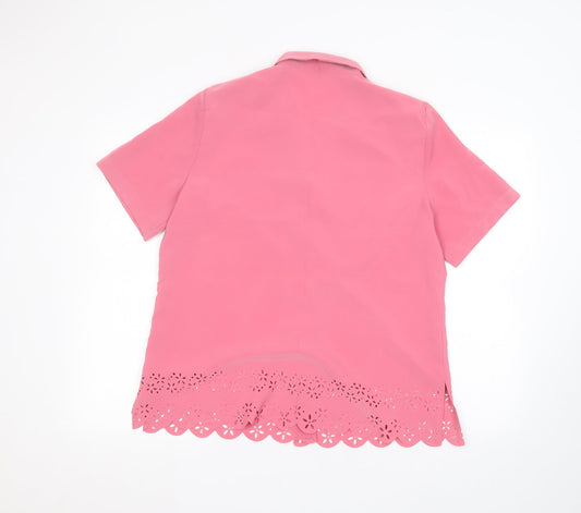 Preworn Womens Pink   Cardigan Jumper Size 18