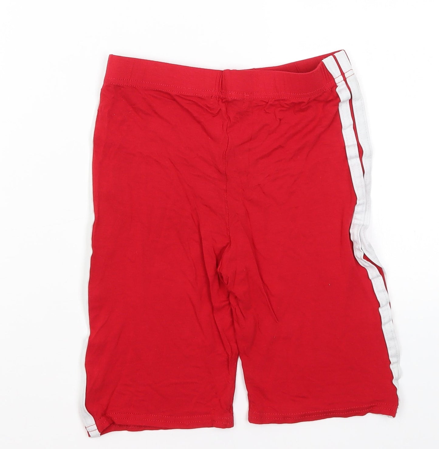 Pretty Little Thing Womens Red  Polyester Compression Shorts Size 8 L8 in Regular