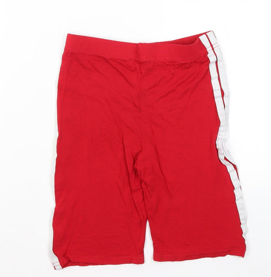 Pretty Little Thing Womens Red  Polyester Compression Shorts Size 8 L8 in Regular