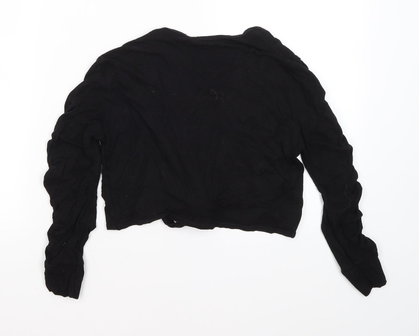 Select Womens Black Mock Neck  Viscose Shrug Jumper Size 12