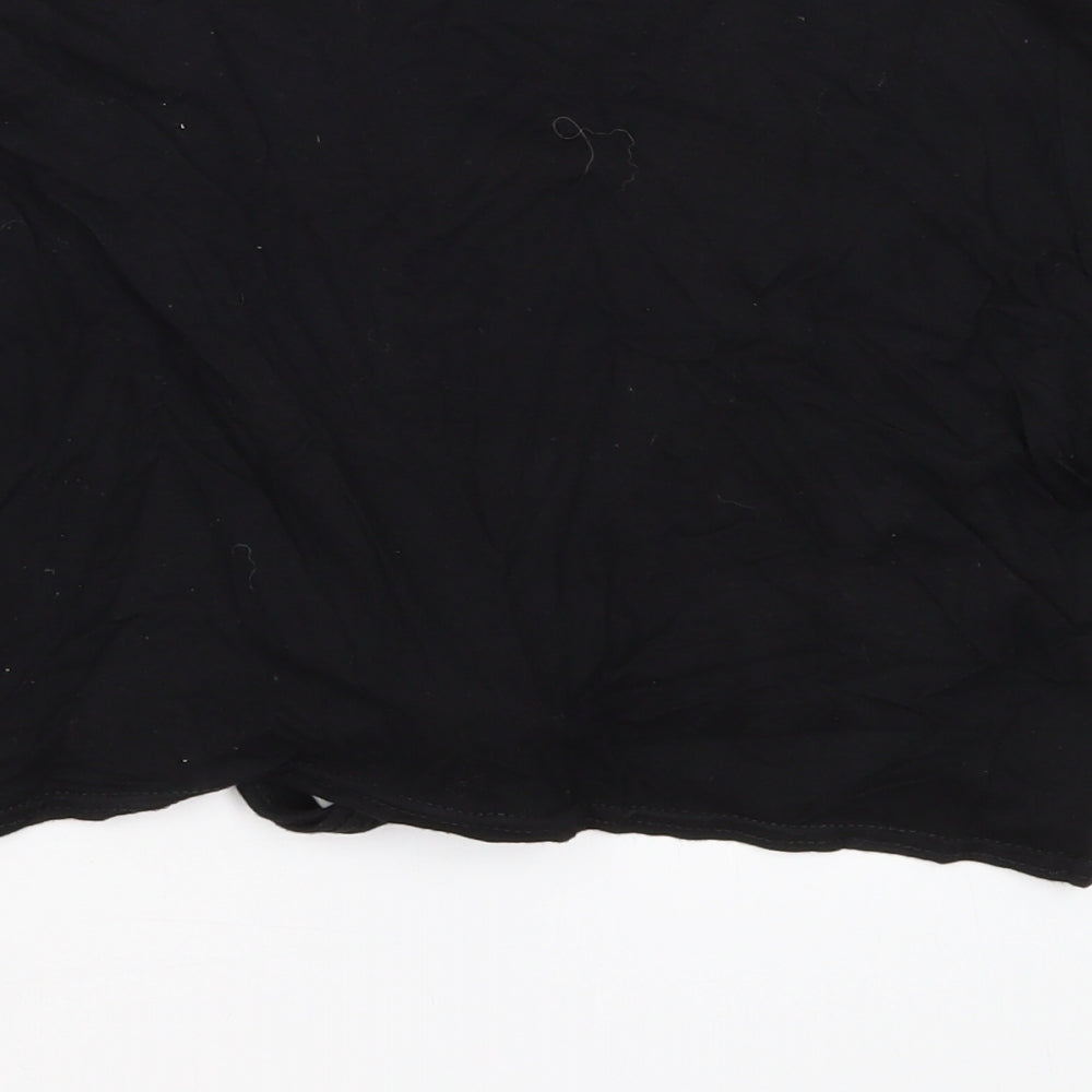 Select Womens Black Mock Neck  Viscose Shrug Jumper Size 12