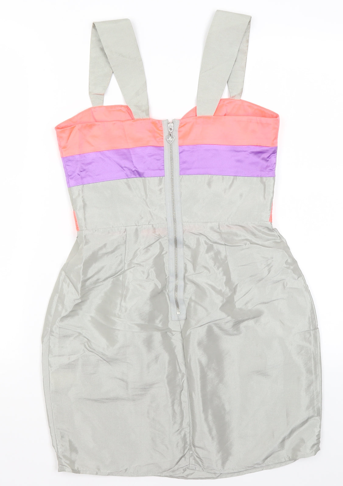 Lipsy Womens Grey  Polyester Mini  Size 10