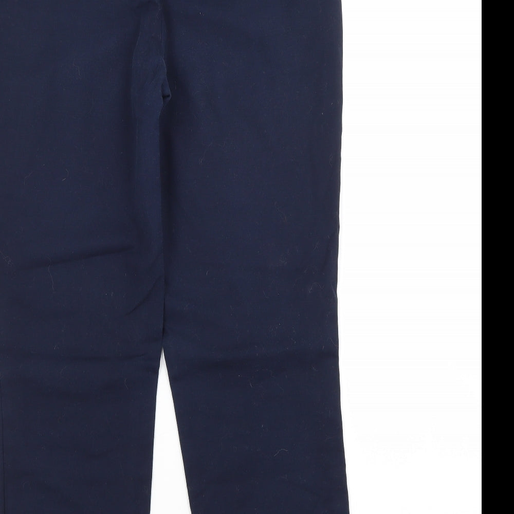 Hilary Radley Womens Blue  Cotton Trousers  Size 14 L26 in Regular
