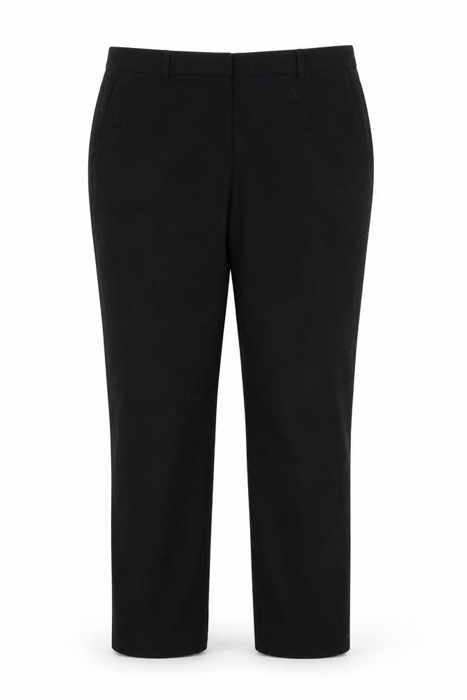 M&S Womens Black  Polyester Trousers  Size 14 L28 in Regular