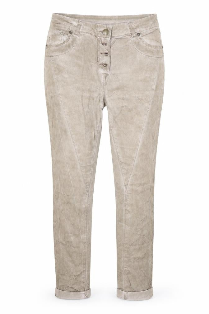 Janina Womens Beige  Cotton Straight Jeans Size 10 L26 in Regular