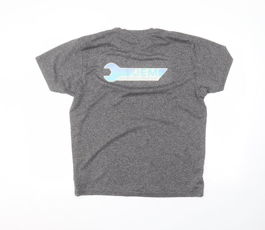 Preworn Mens Grey  Polyester  T-Shirt Size L