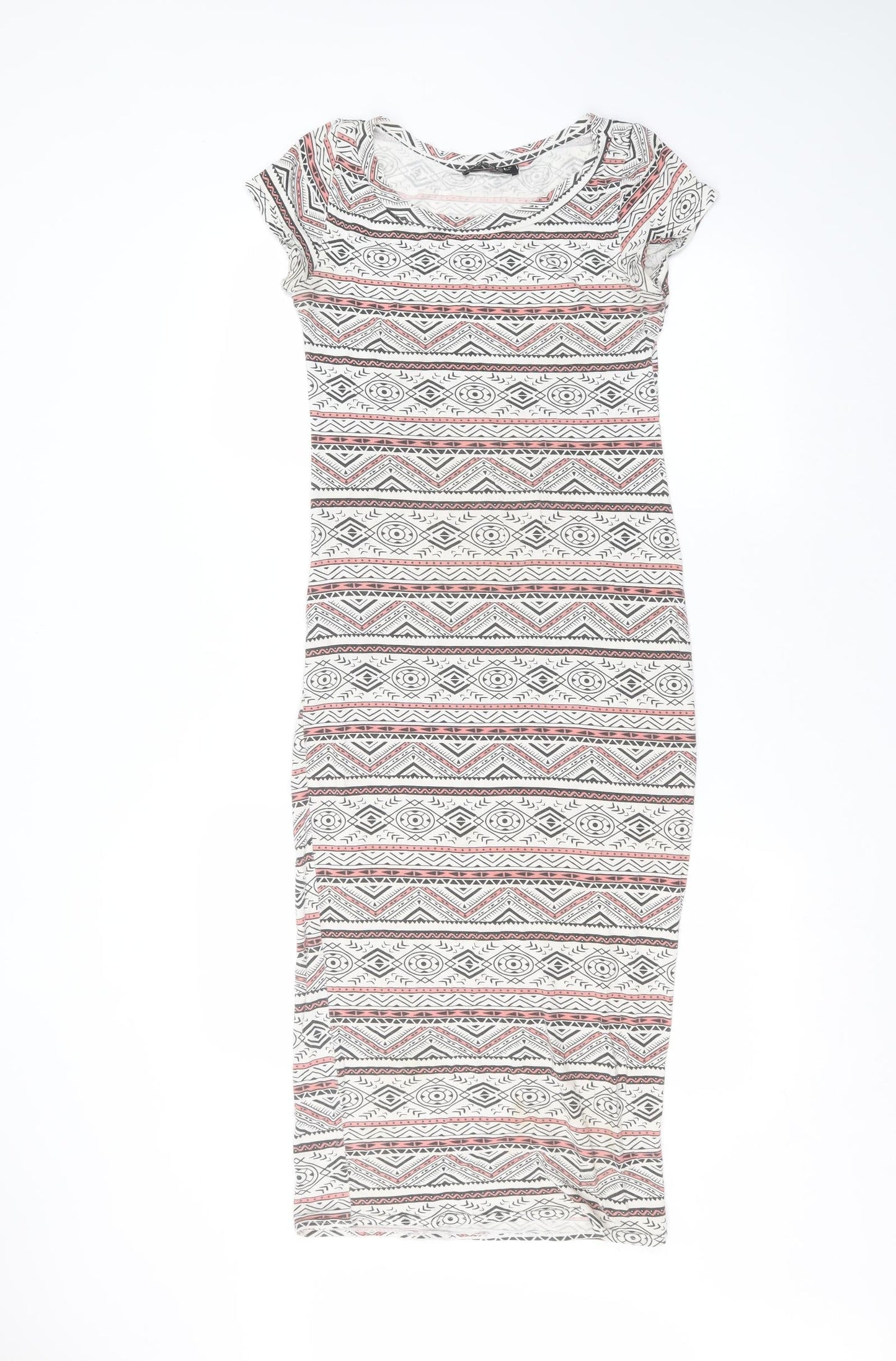 Select Womens White  Viscose T-Shirt Dress  Size 8