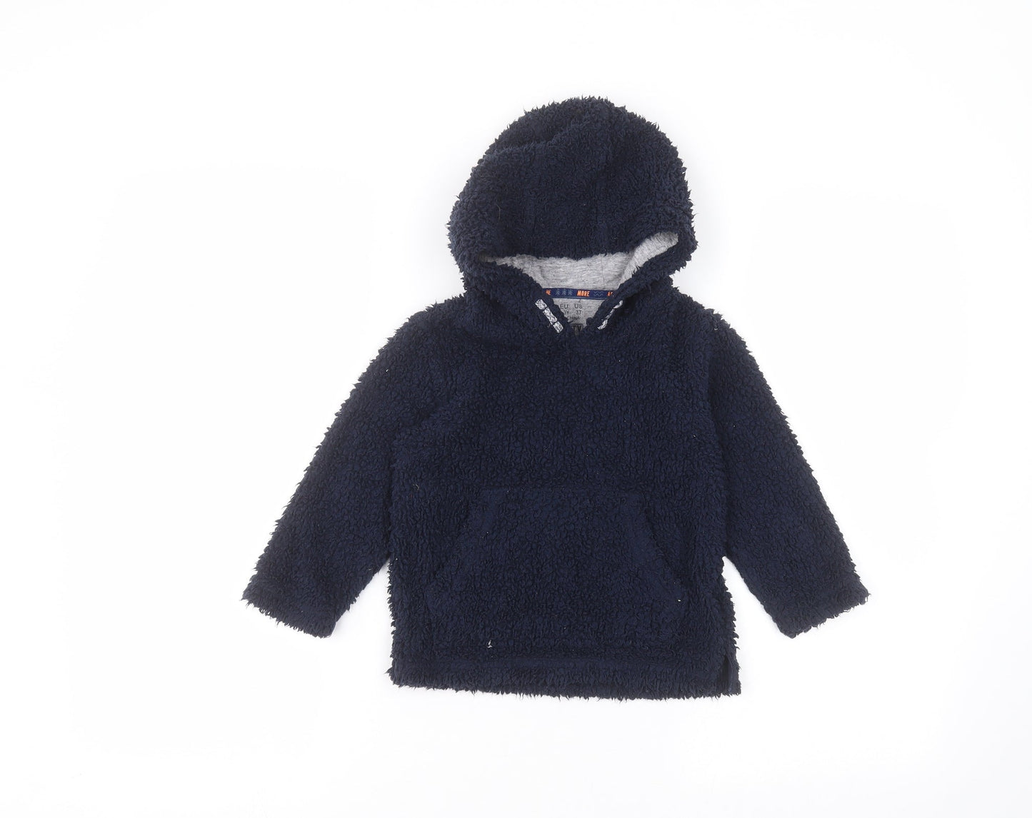 F&F Boys Blue  Polyester Pullover Hoodie Size 2-3 Years