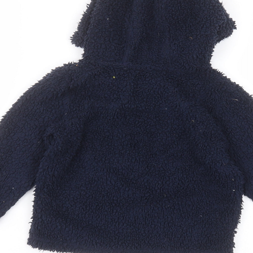 F&F Boys Blue  Polyester Pullover Hoodie Size 2-3 Years