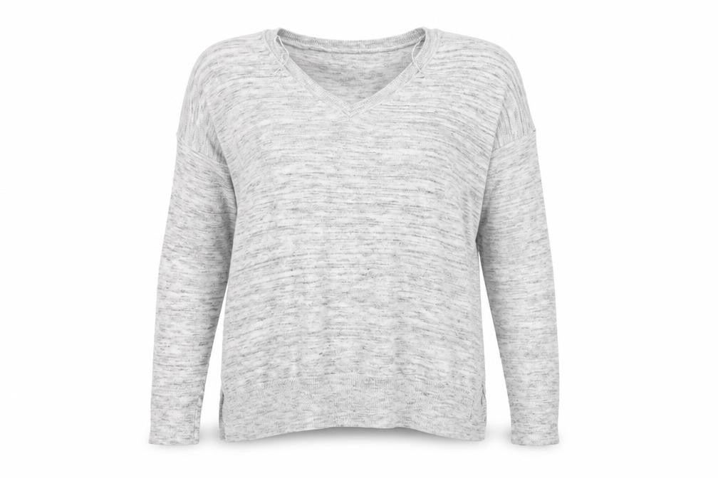 Marks and Spencer Womens Grey  Polyester Basic T-Shirt Size 14 Round Neck