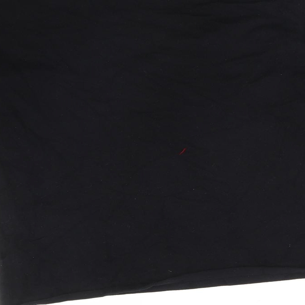 VILA Womens Black  Cotton Basic T-Shirt Size L Round Neck