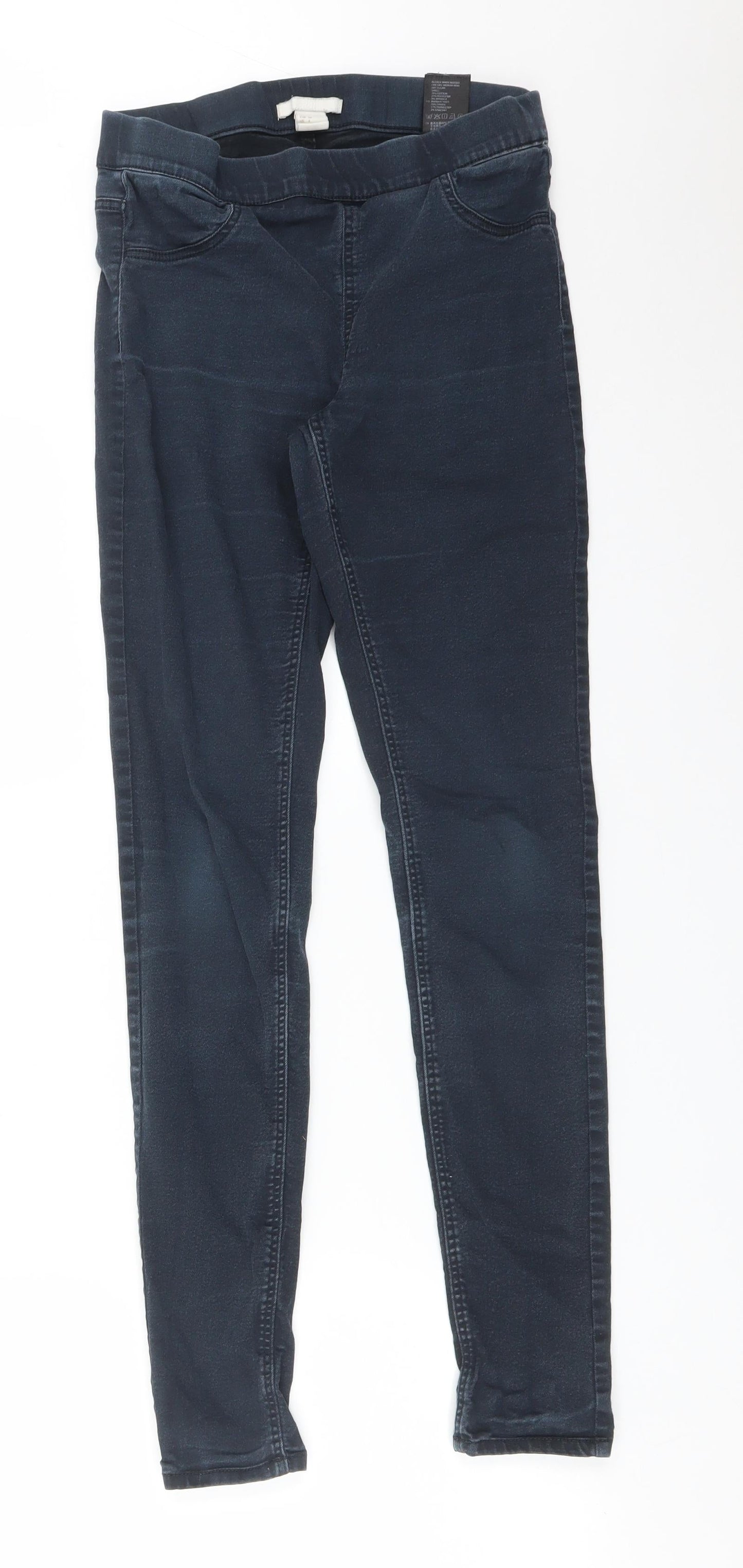 H&M Womens Blue  Cotton Jegging Jeans Size 6 L28 in Regular