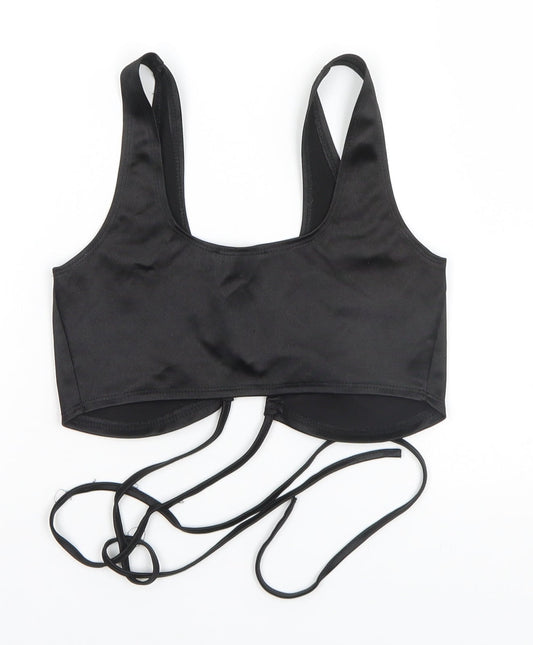 Flounce Womens Black   Basic T-Shirt Size 6
