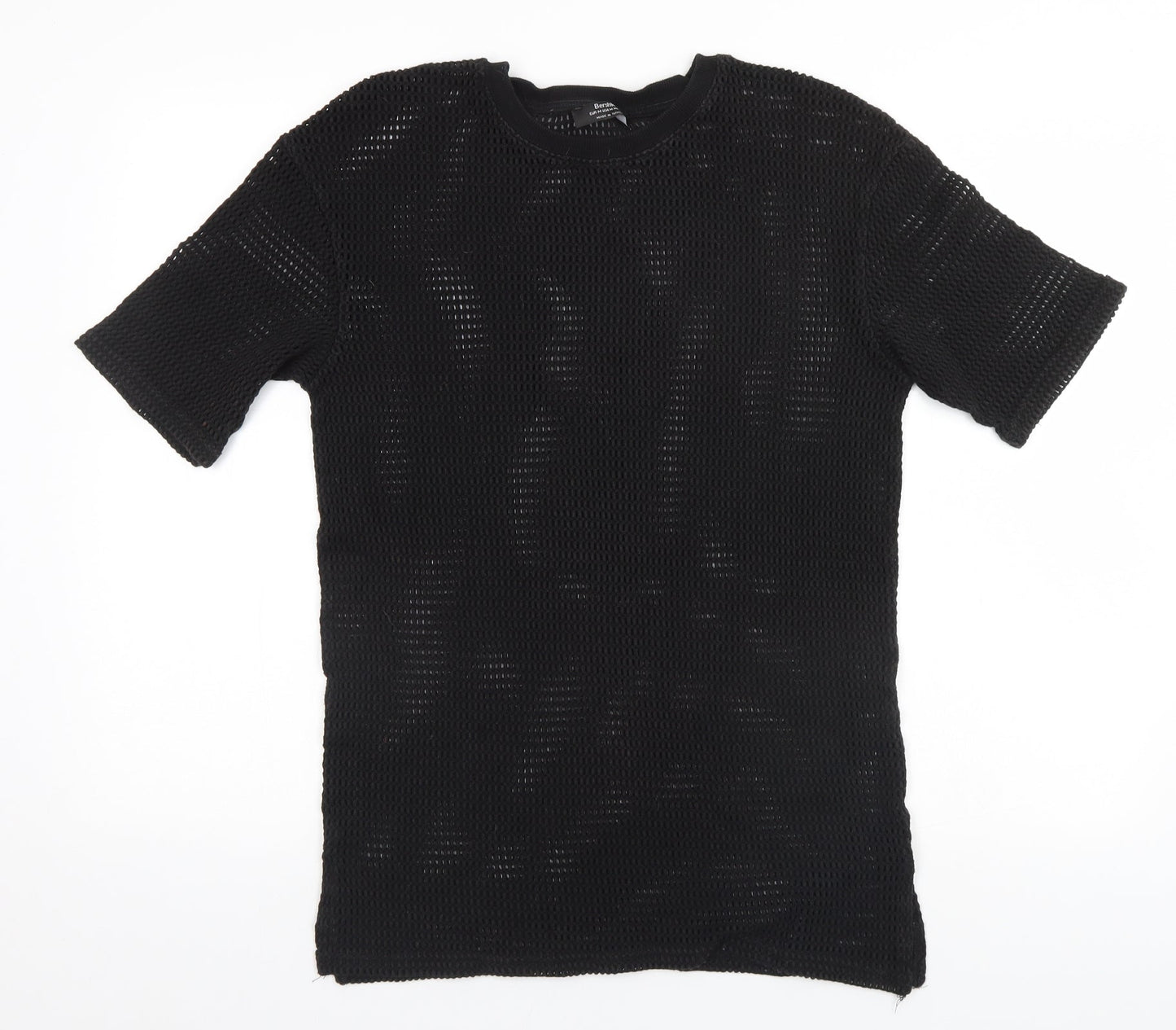 Bershka Womens Black   Basic T-Shirt Size M Round Neck