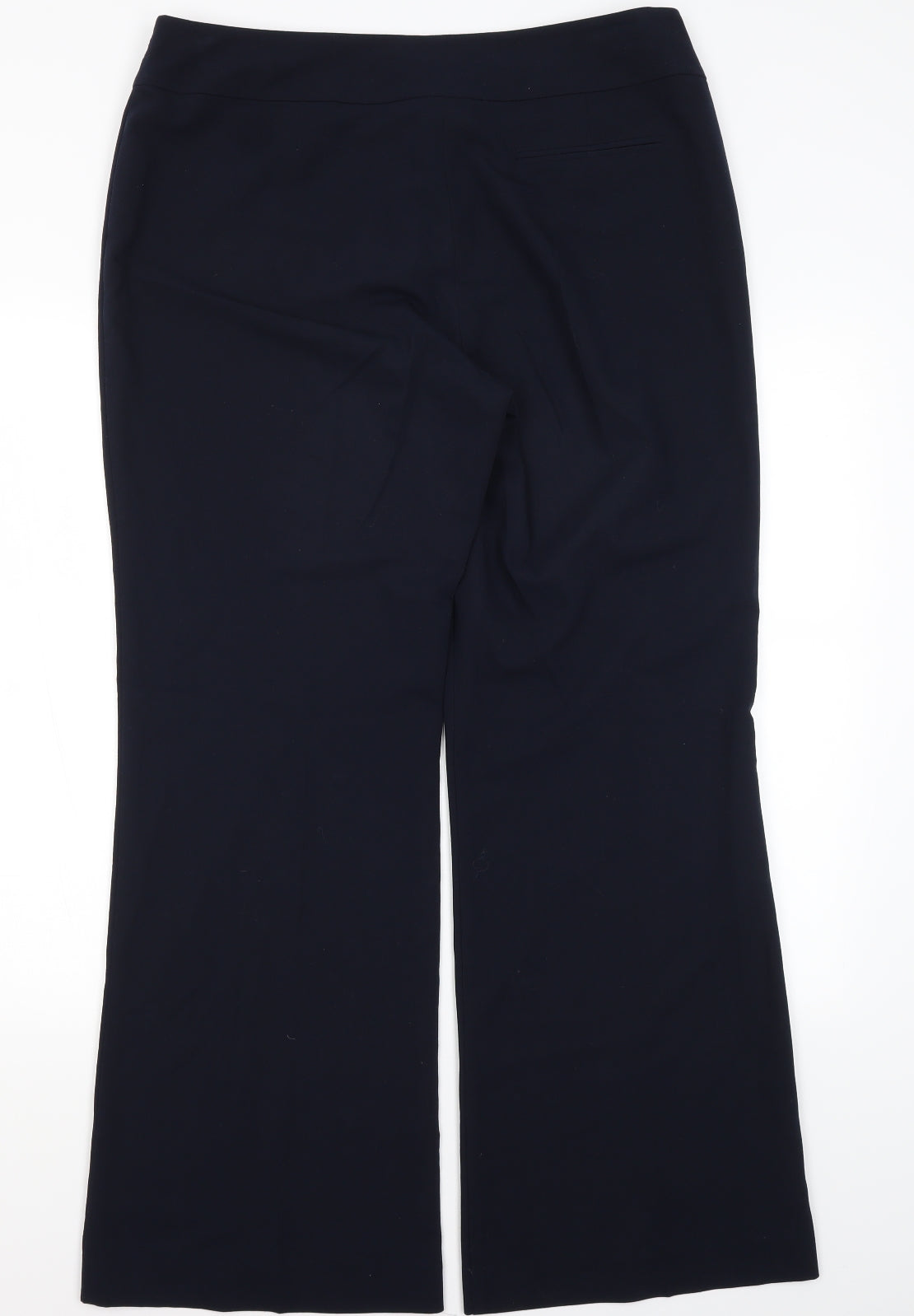 Collection Womens Blue  Polyester Dress Pants Trousers Size 14 L30 in Regular