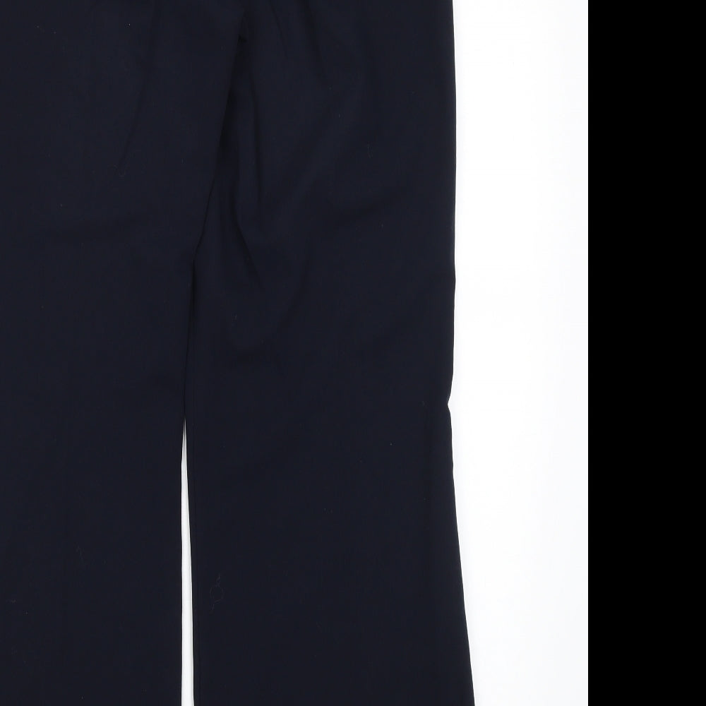 Collection Womens Blue  Polyester Dress Pants Trousers Size 14 L30 in Regular