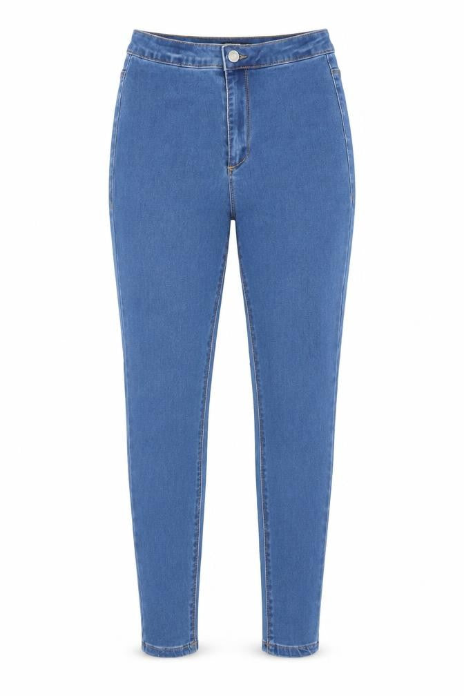 Missguided Womens Blue  Cotton Skinny Jeans Size 8 L26 in Regular
