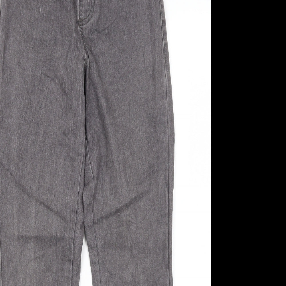 Janina Womens Grey  Cotton Skinny Jeans Size 8 L27 in Regular