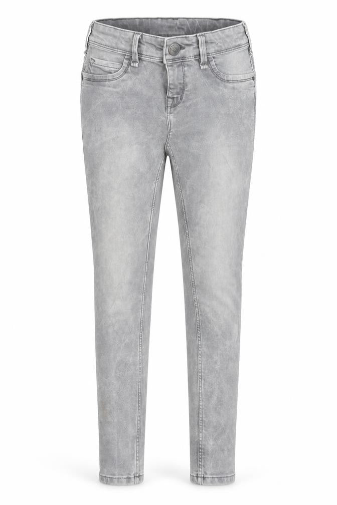 Here & There Girls Grey  Cotton Skinny Jeans Size 12 Years L25 in Regular