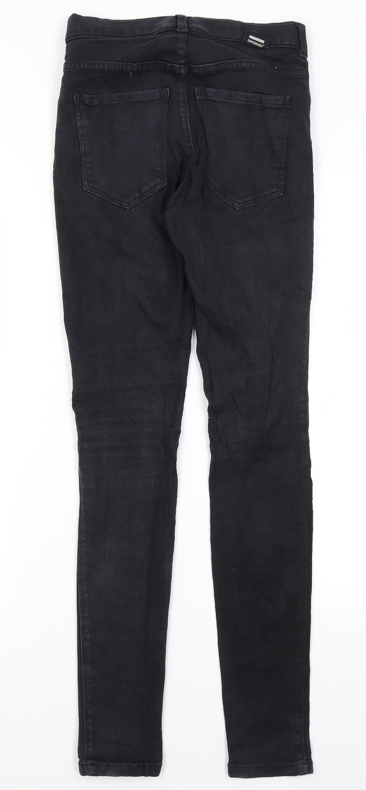 Dr Denim Womens Black  Cotton Skinny Jeans Size S L30.5 in Regular