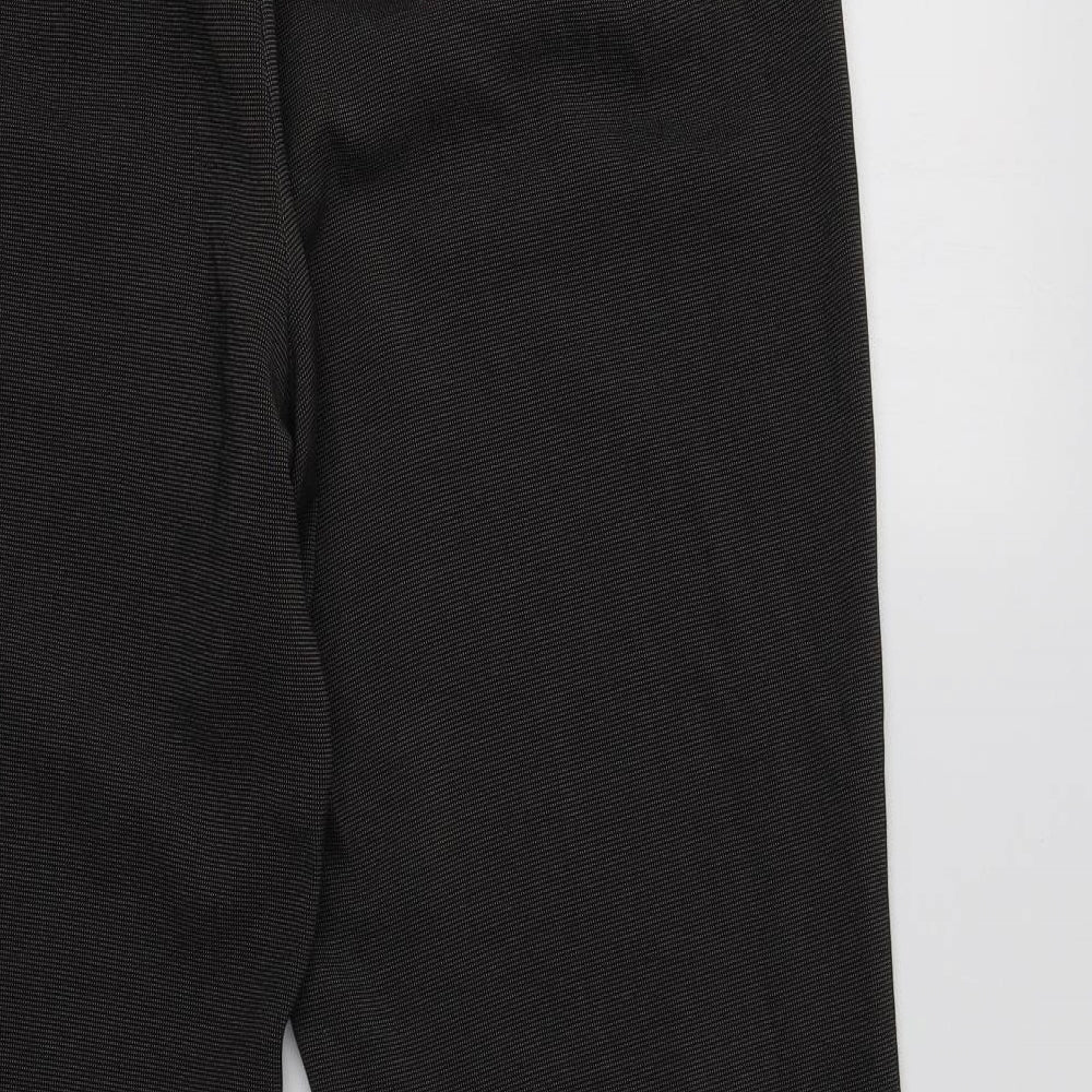 M&S Womens Grey  Polyester Dress Pants Trousers Size 16 L32 in Regular
