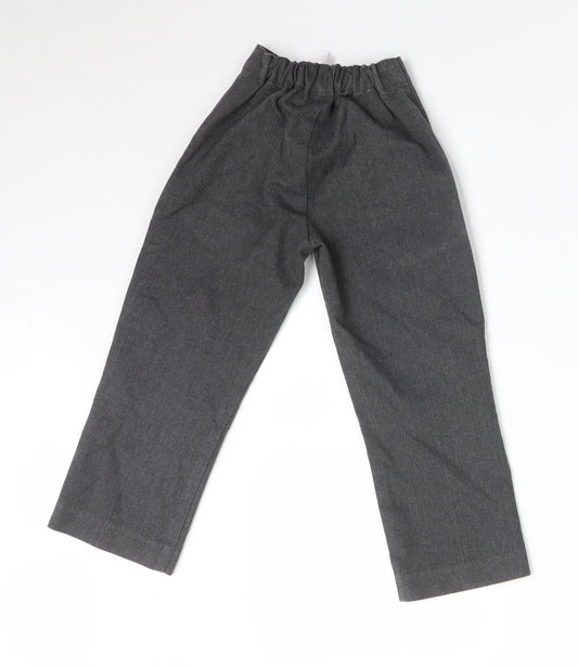 SCHOOLWEAR Boys Grey  Polyester Dress Pants Trousers Size 4 Years  Regular