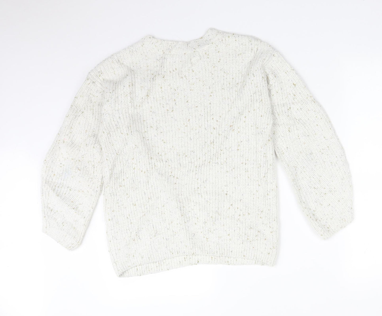 M&S Womens Multicoloured  Acrylic Pullover Sweatshirt Size 8