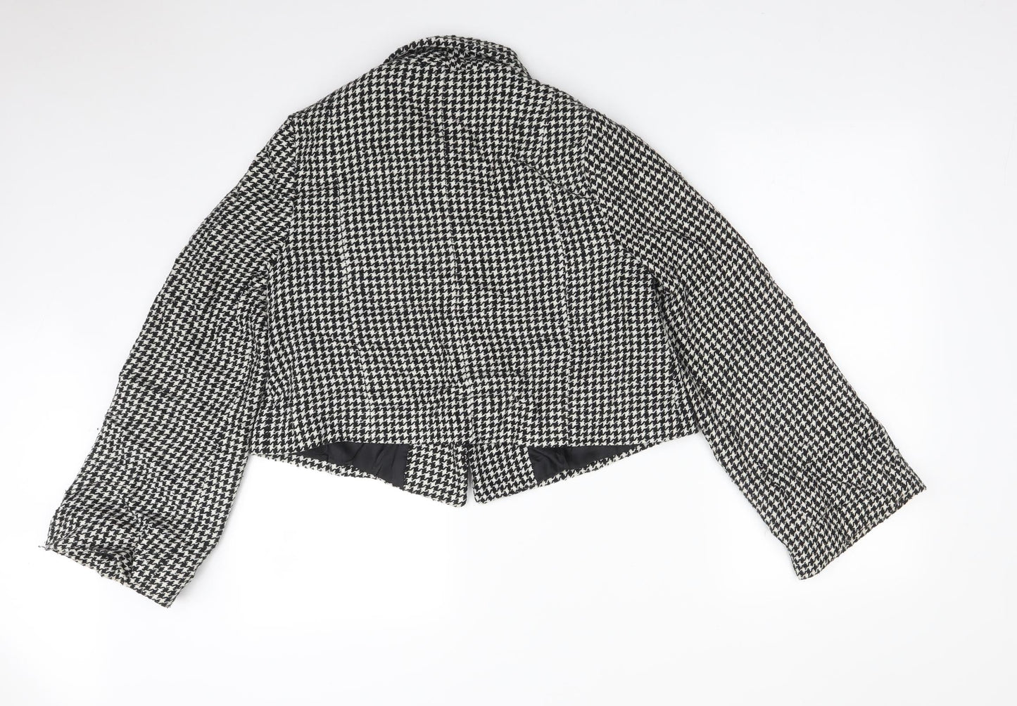 Therapy Womens Multicoloured Houndstooth  Jacket Coat Size 12