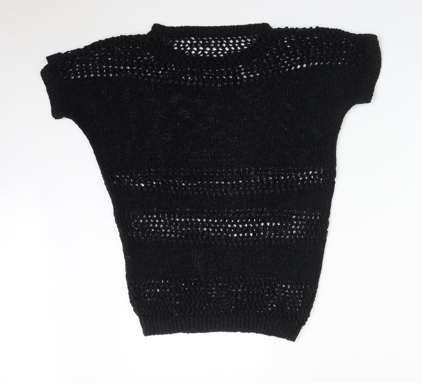 Wallis Womens Black   Basic T-Shirt Size S Round Neck