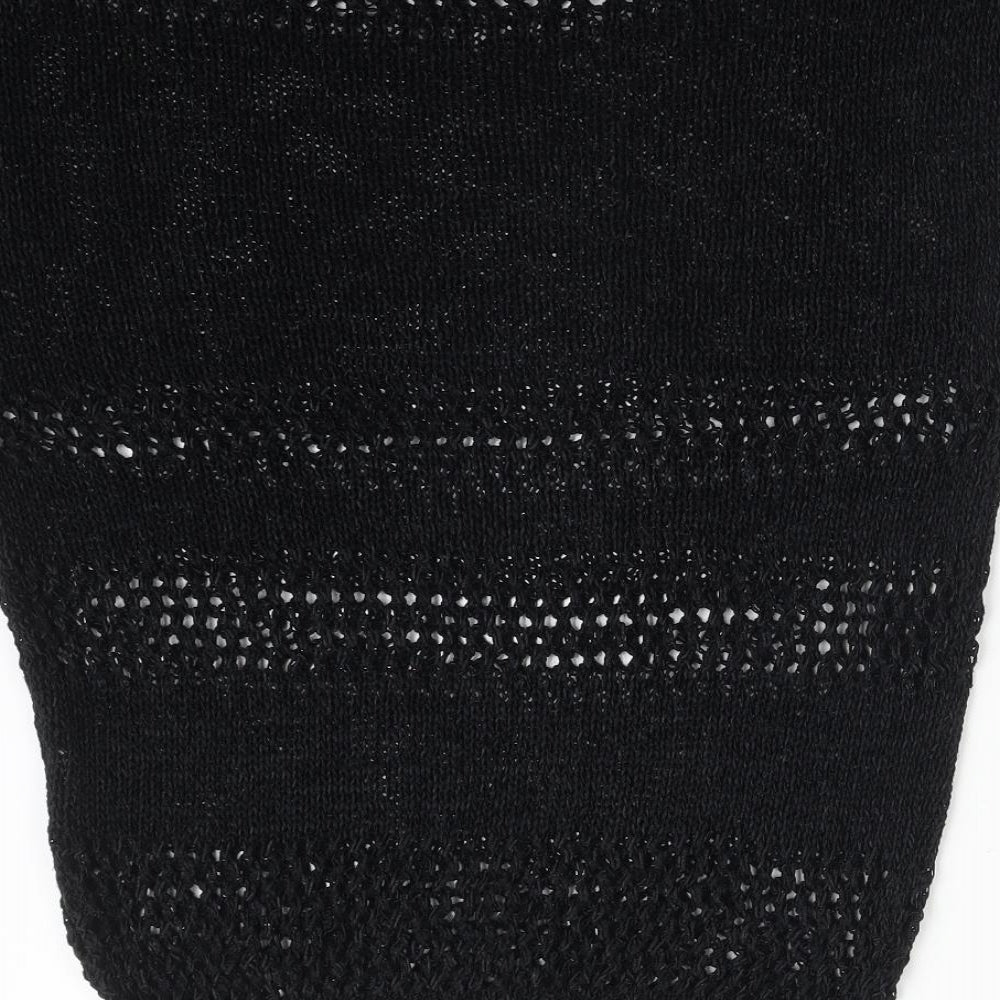 Wallis Womens Black   Basic T-Shirt Size S Round Neck